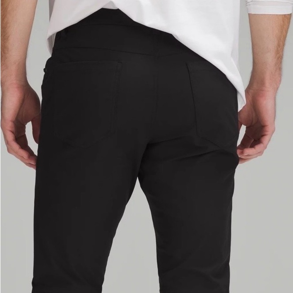 Lululemon Men’s ABC Pants Classic Black Size 38 Style M5ADFS MSRP 128.00 - Picture 2 of 10